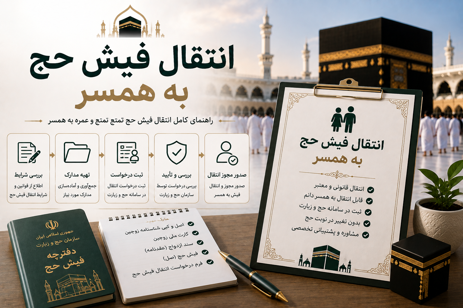 انتقال فیش حج به همسر