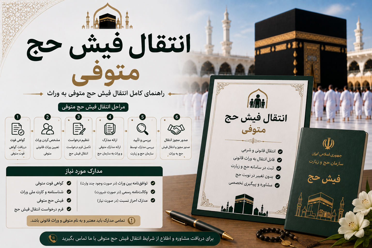 انتقال فیش حج متوفی